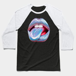 Fluorescent Tongue | T Shirt Design Baseball T-Shirt